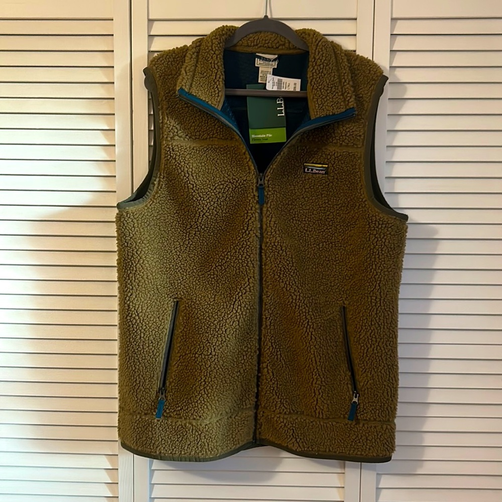LL Bean Mountain Pile Fleece Vest